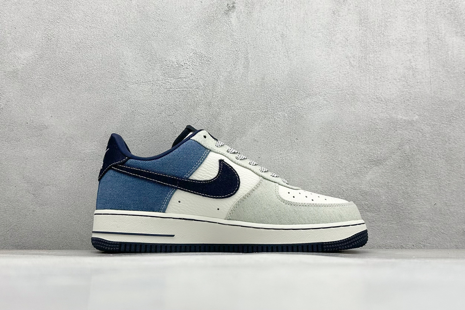 260 SC版Nike Air Force 1'07 Low LV联名 拼接牛仔 空军一号低帮休闲板鞋 SC0601-551