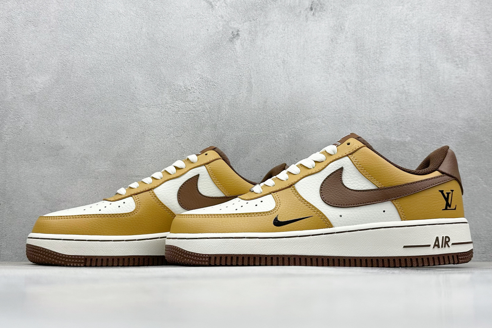 SC版Nike Air Force 1'07 Low LV联名 琥珀棕黄 空军一号低帮休闲板鞋  LW9279-014