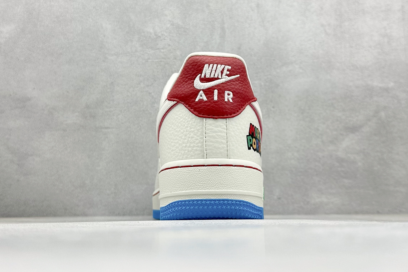 SC版Nike Air Force 1'07 Low 马里奥联名 白蓝彩 空军一号低帮休闲板鞋  SC0601-567