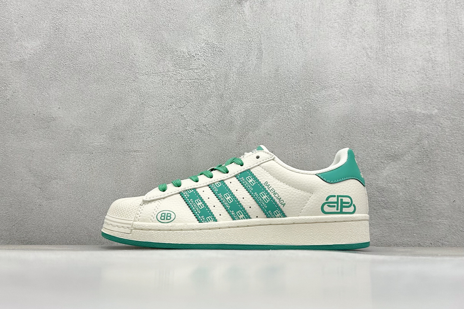 AD Originals Superstar x Balenciaga 白绿  AD8016