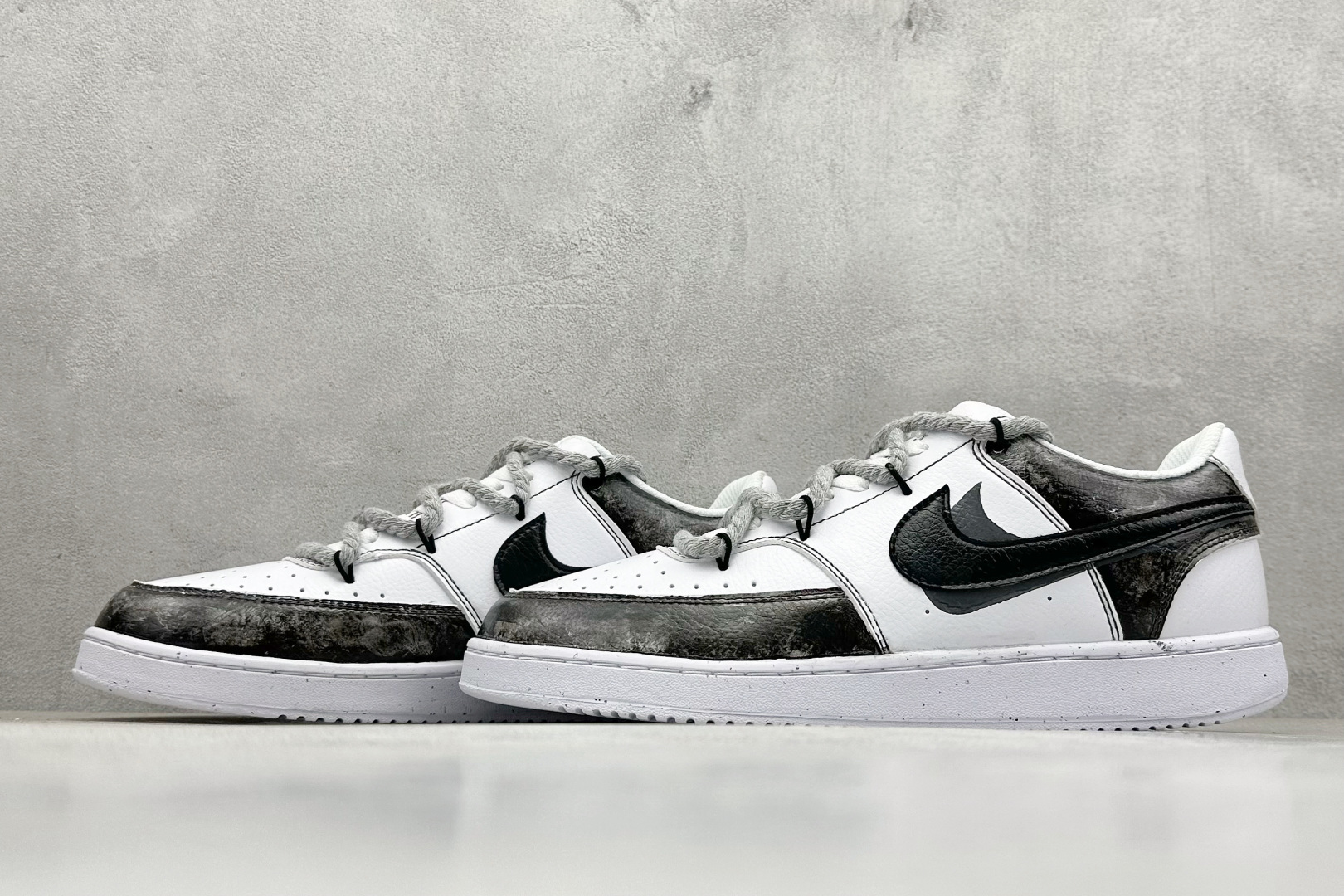 图片[5]-Nike Court Vision Low 绑带手绘涂鸦 休闲运动板鞋 低帮百搭透气休闲运动板鞋，经典耐用的设计，兼顾舒适脚感和出众风范，演绎匠心之作。结构性的支撑贴合感结合复古篮球设计，塑就场外全明星风范 货号： DH2987 101 尺码：36 36.5 37.5 38 38.5 39 40 40.5 41 42 42.5 43 44 44.5 45-选品中心