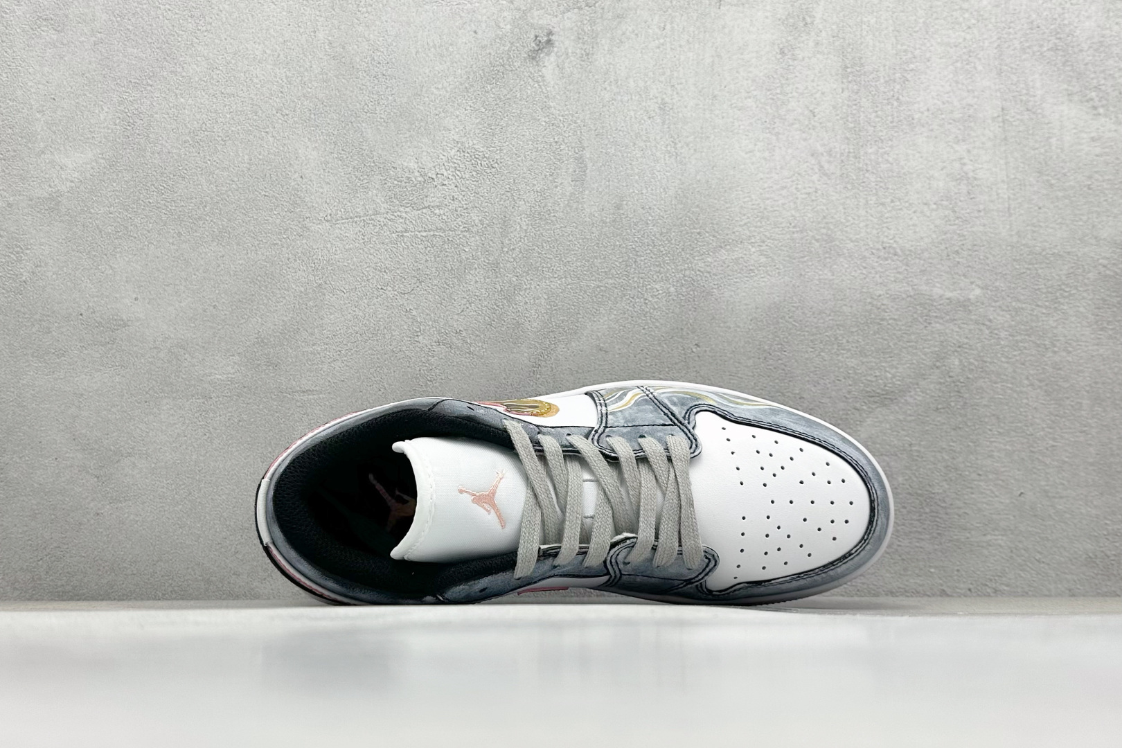 Air Jordan 1 Retro Low 摸金校尉 特殊礼袋 新中式 手绘 晕染 泼墨  553558-165