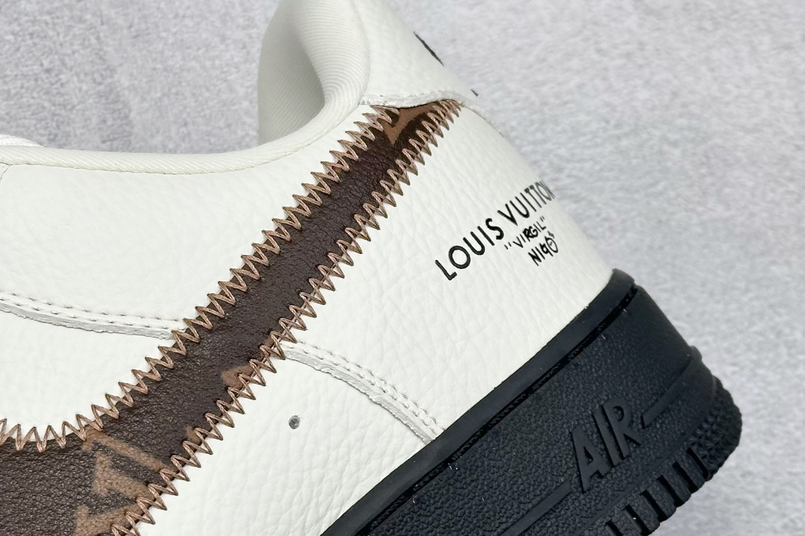 SC版Nike Air Force 1'07 Low LV联名 素白雅棕 空军一号定制休闲板鞋 SC0601-559
