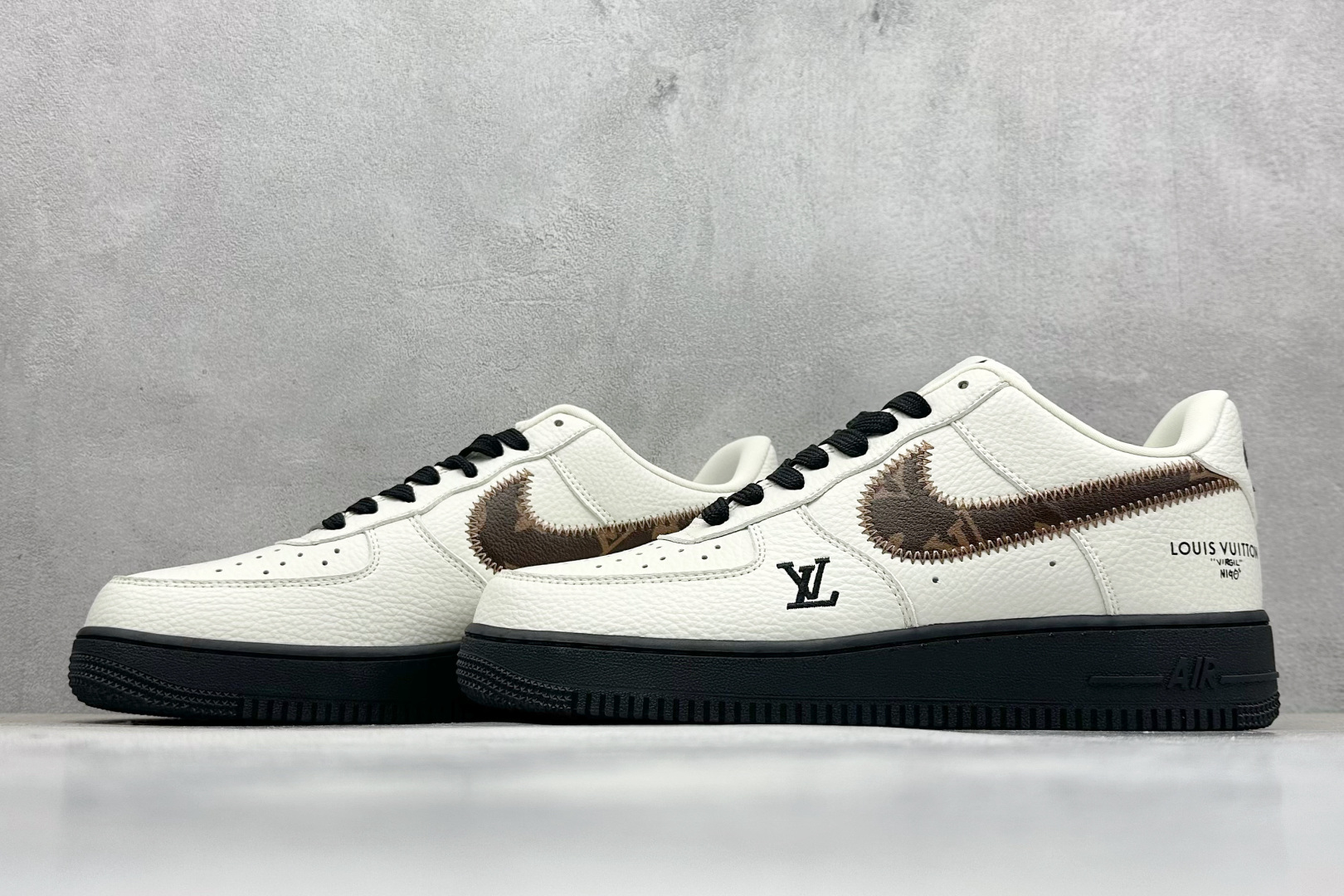 SC版Nike Air Force 1'07 Low LV联名 素白雅棕 空军一号定制休闲板鞋 SC0601-559