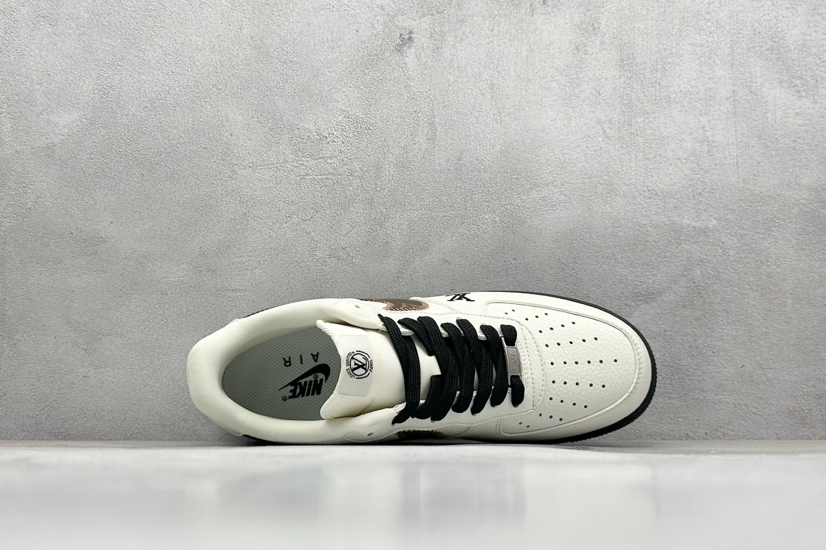 SC版Nike Air Force 1'07 Low LV联名 素白雅棕 空军一号定制休闲板鞋 SC0601-559