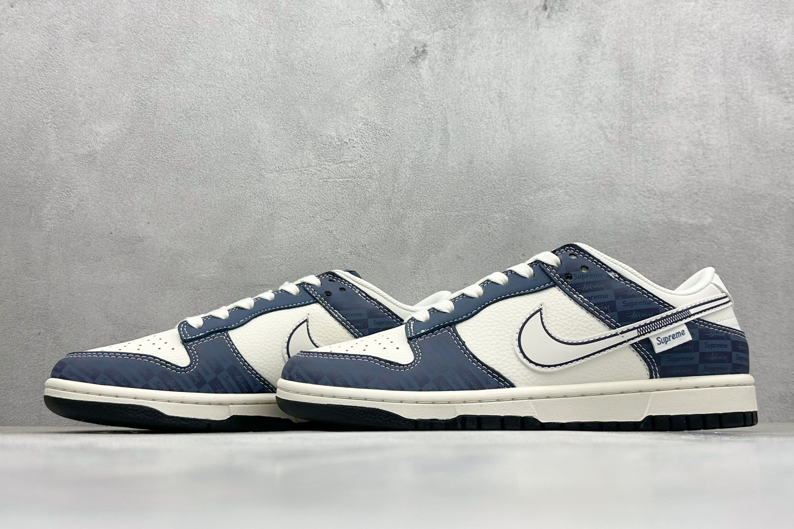 XC版Nike SB Dunk Low Supreme联名 暗刻蓝 周年高端定制 低帮休闲板鞋  FC1688-228