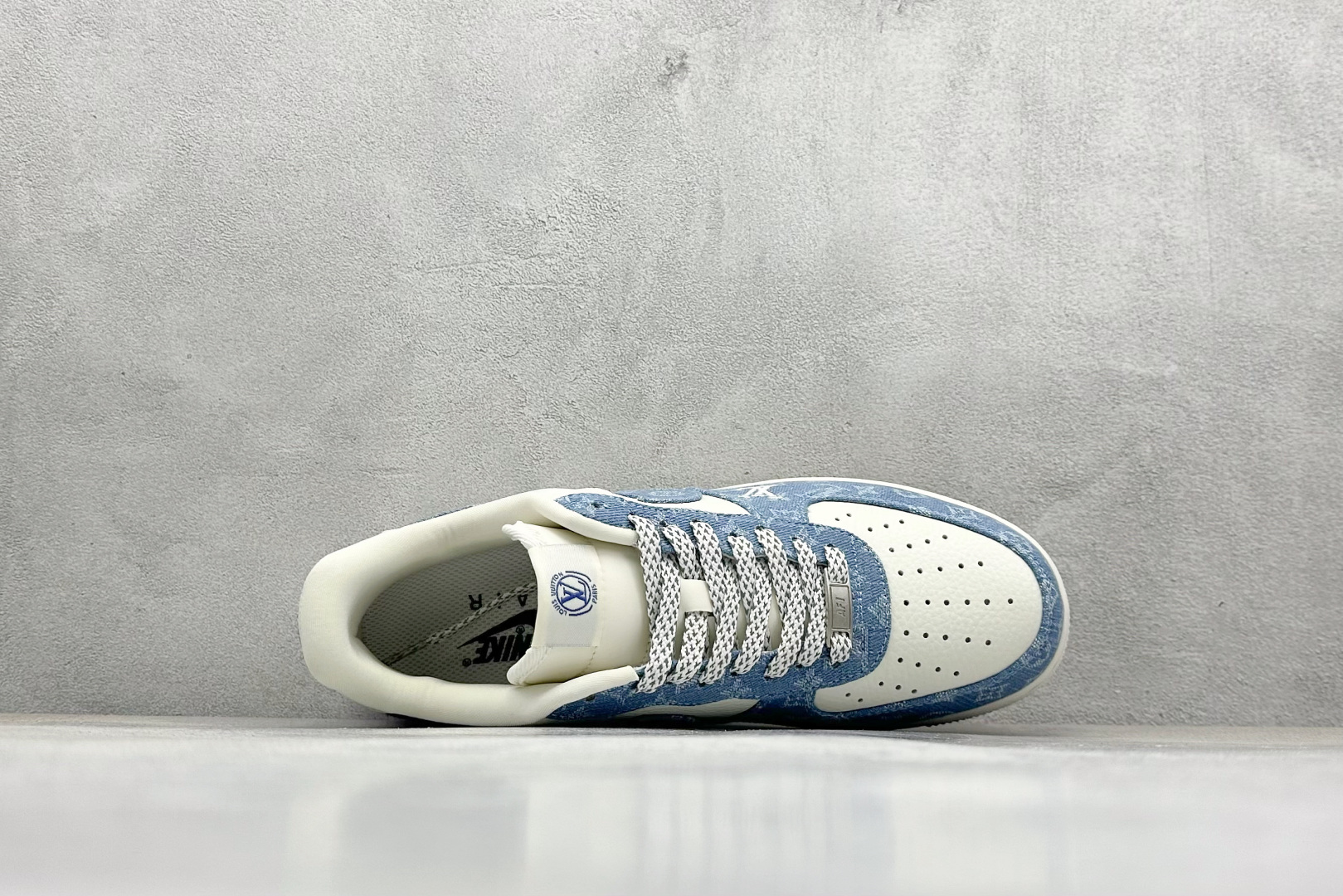SC版Nike Air Force 1'07 Low LV联名 淡蓝牛仔 空军一号低帮休闲板鞋  SC0601-555