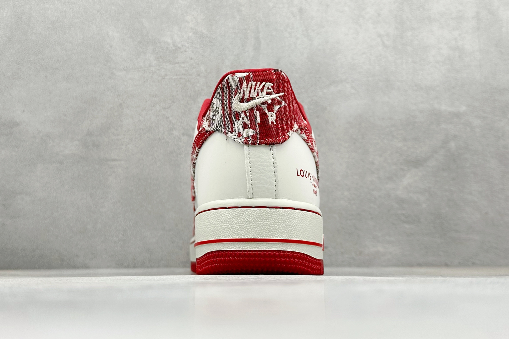 SC版Nike Air Force 1'07 Low LV联名 灰红牛仔 空军一号低帮休闲板鞋 SC9207-541