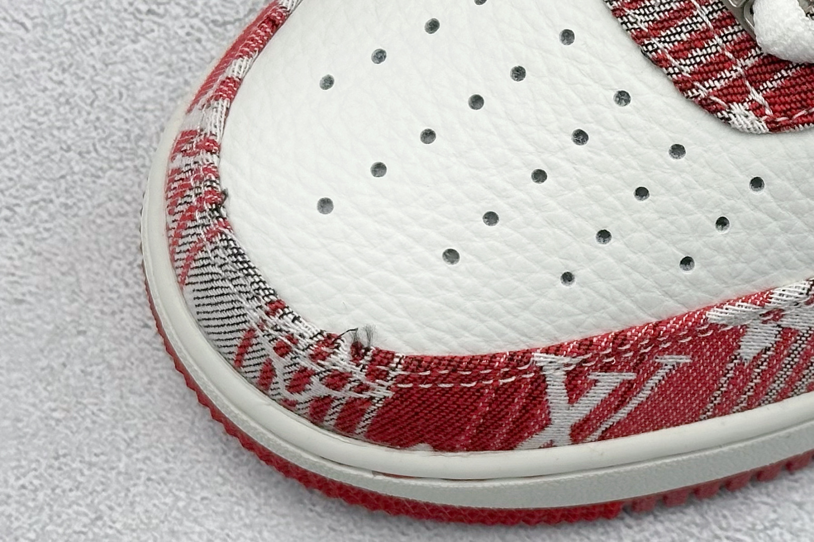 SC版Nike Air Force 1'07 Low LV联名 灰红牛仔 空军一号低帮休闲板鞋 SC9207-541