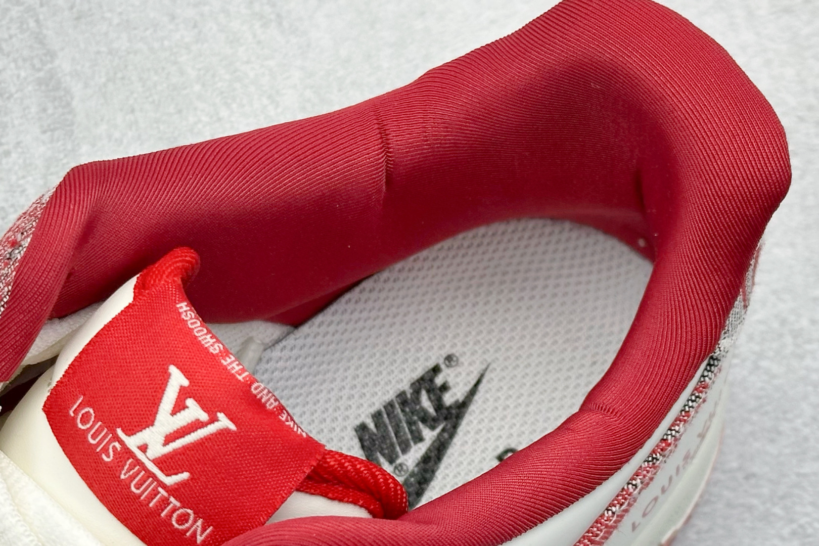 SC版Nike Air Force 1'07 Low LV联名 灰红牛仔 空军一号低帮休闲板鞋 SC9207-541
