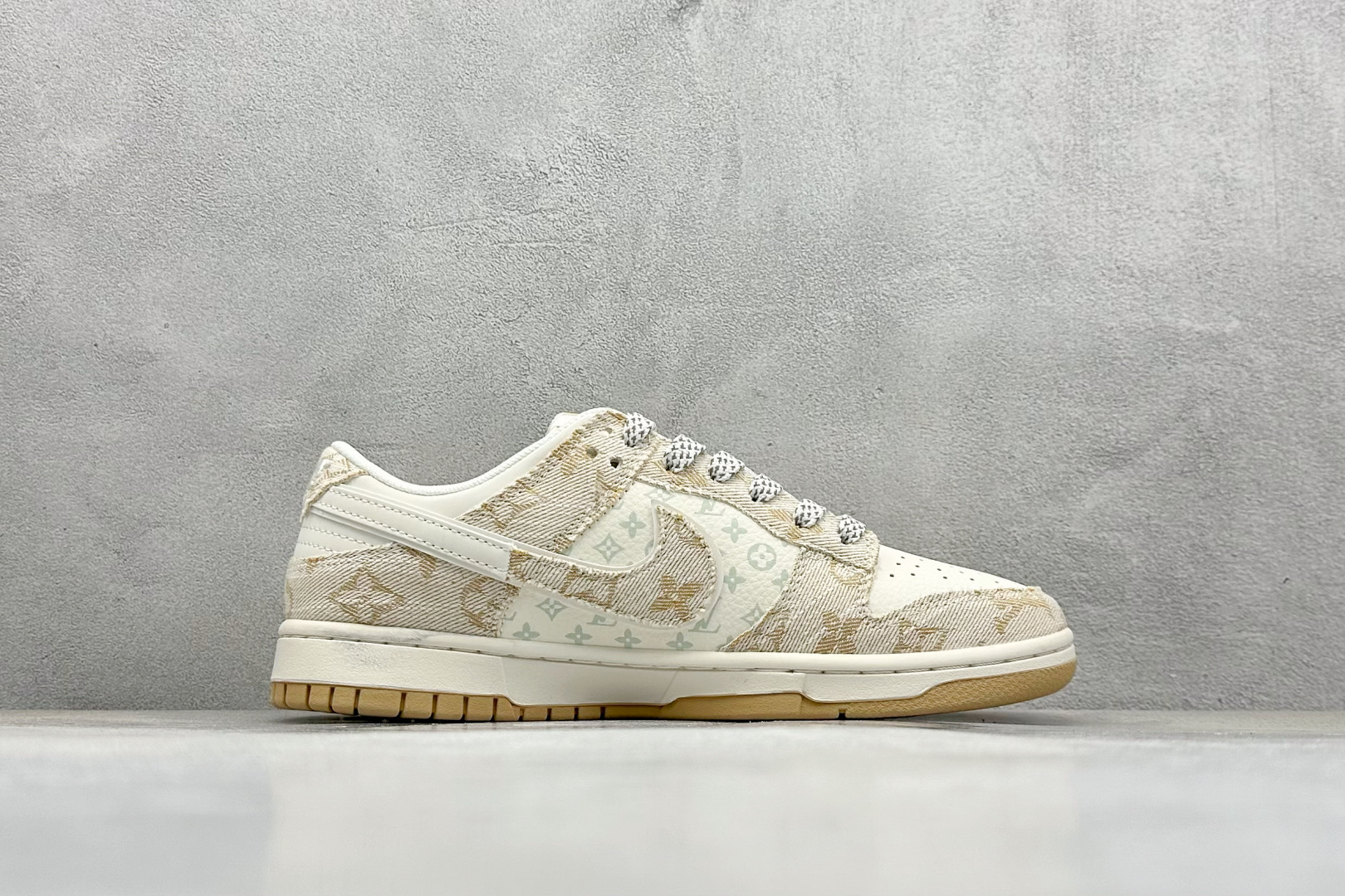 XC版Nike SB Dunk Low LV联名 卡其牛仔 低帮休闲板鞋 YX5066-377