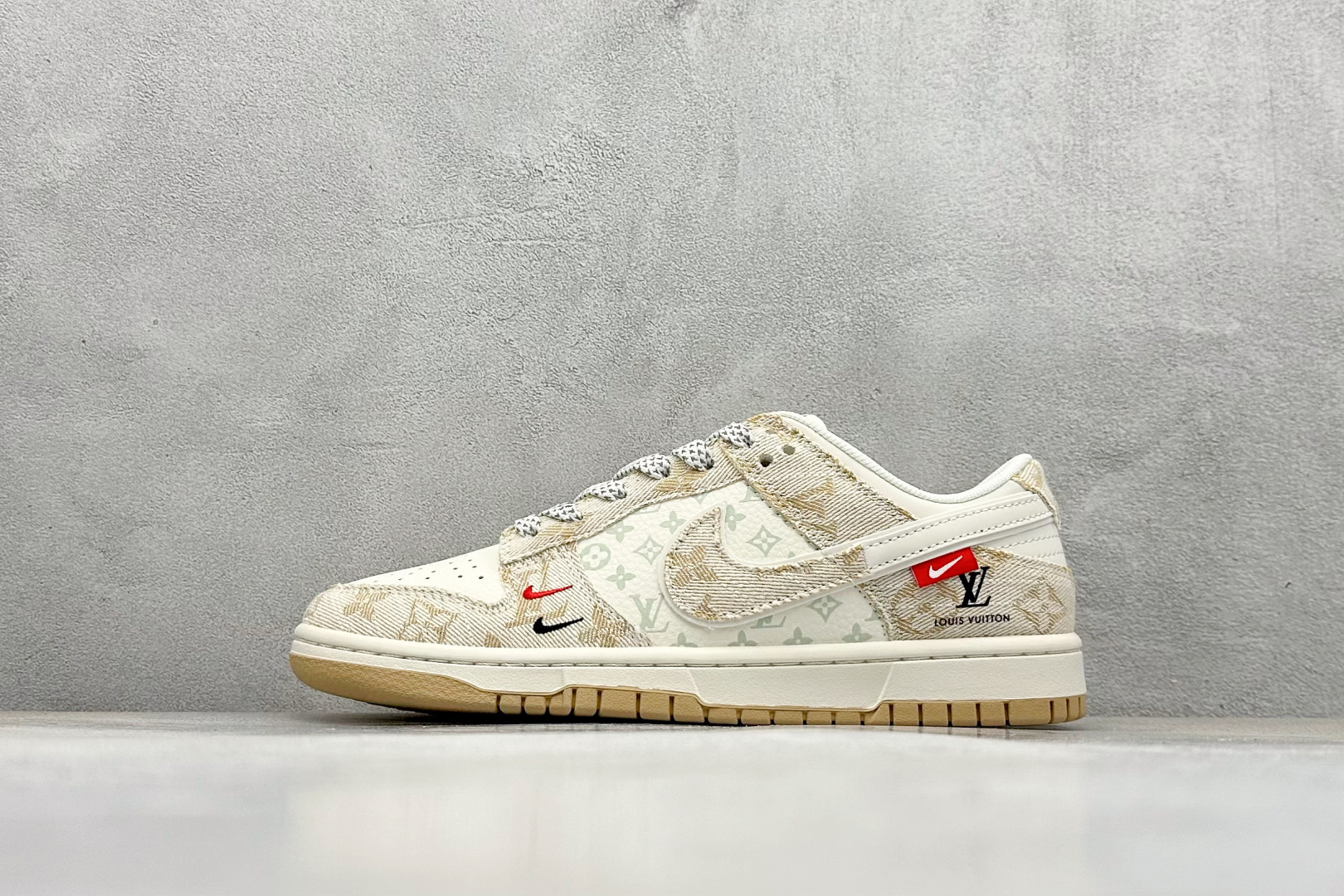 XC版Nike SB Dunk Low LV联名 卡其牛仔 低帮休闲板鞋 YX5066-377