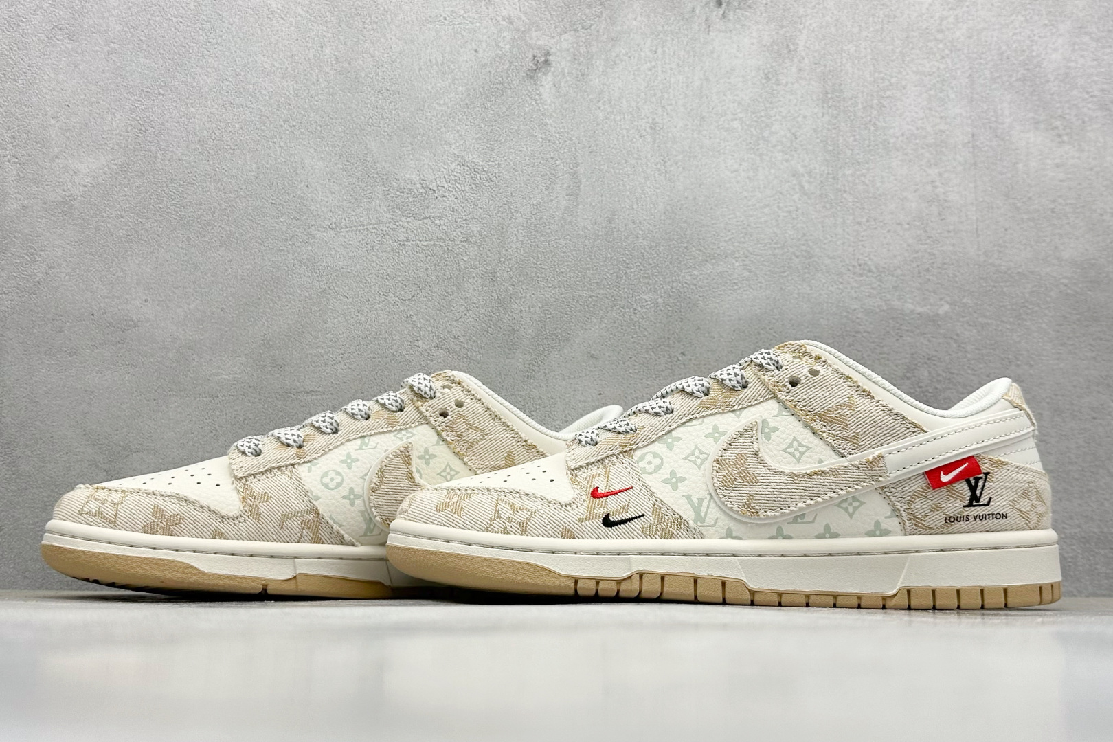 XC版Nike SB Dunk Low LV联名 卡其牛仔 低帮休闲板鞋 YX5066-377
