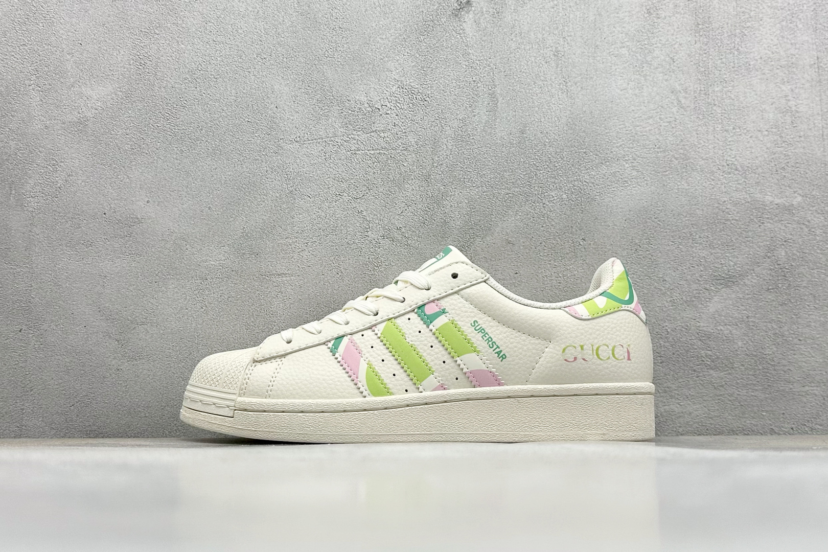 AD Originals Superstar x GUCCI 白绿 DS0024
