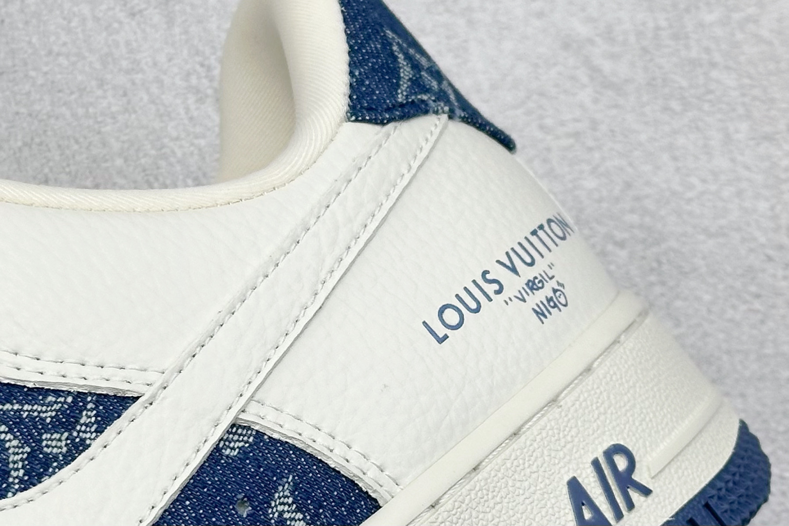 SC版Nike Air Force 1'07 Low LV联名 白蓝牛仔 空军一号低帮休闲板鞋 SC9207-536