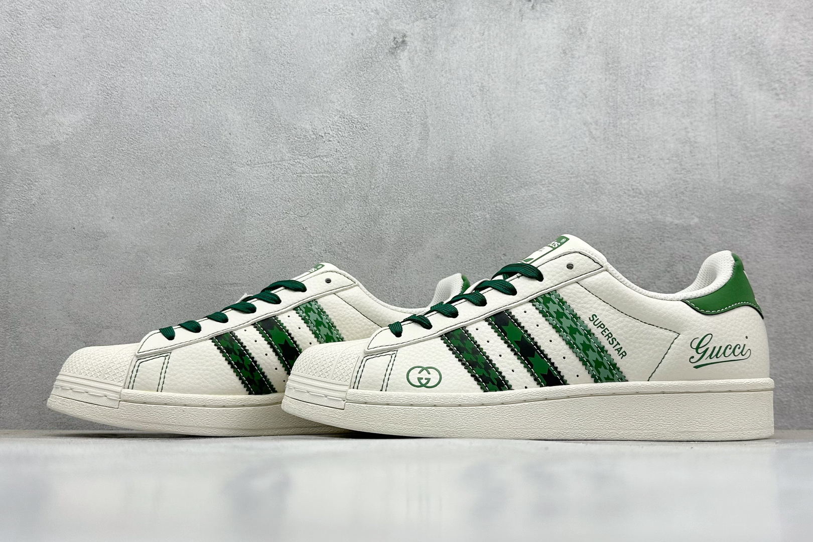 AD Originals Superstar x GUCCI 白绿 DS0022