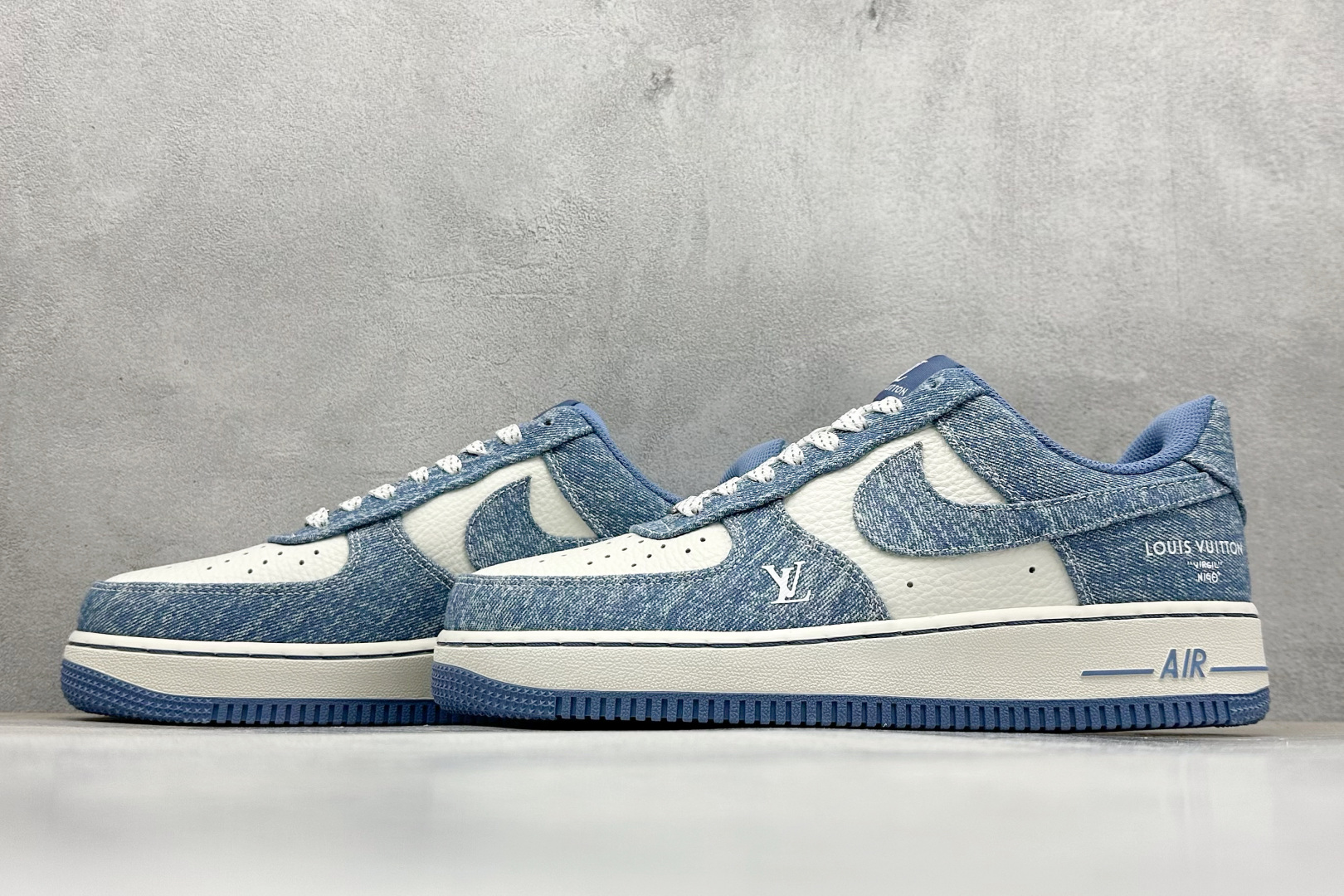 SC版Nike Air Force 1'07 Low LV联名 冰蓝牛仔 空军一号低帮休闲板鞋 LW9279-021