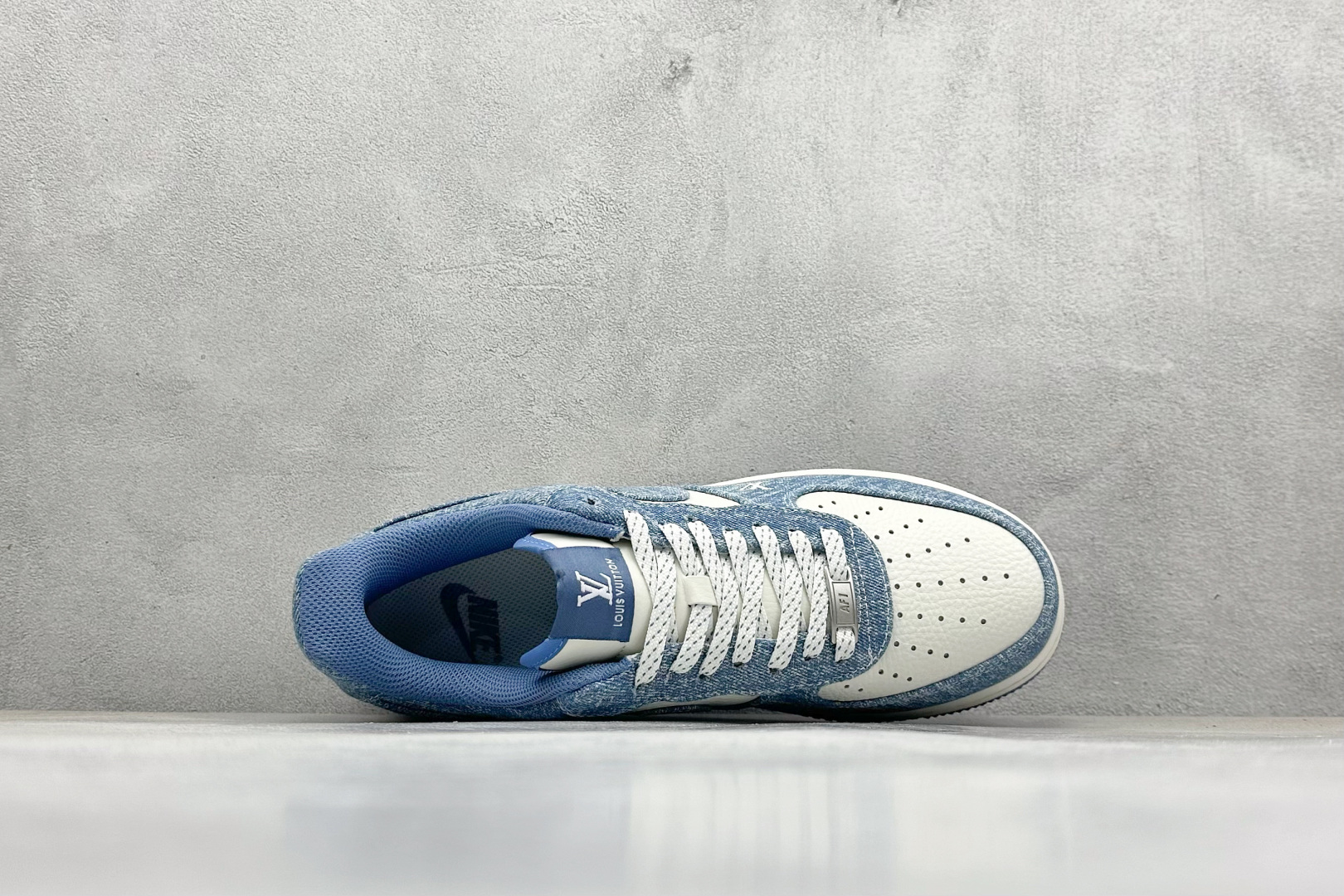 SC版Nike Air Force 1'07 Low LV联名 冰蓝牛仔 空军一号低帮休闲板鞋 LW9279-021