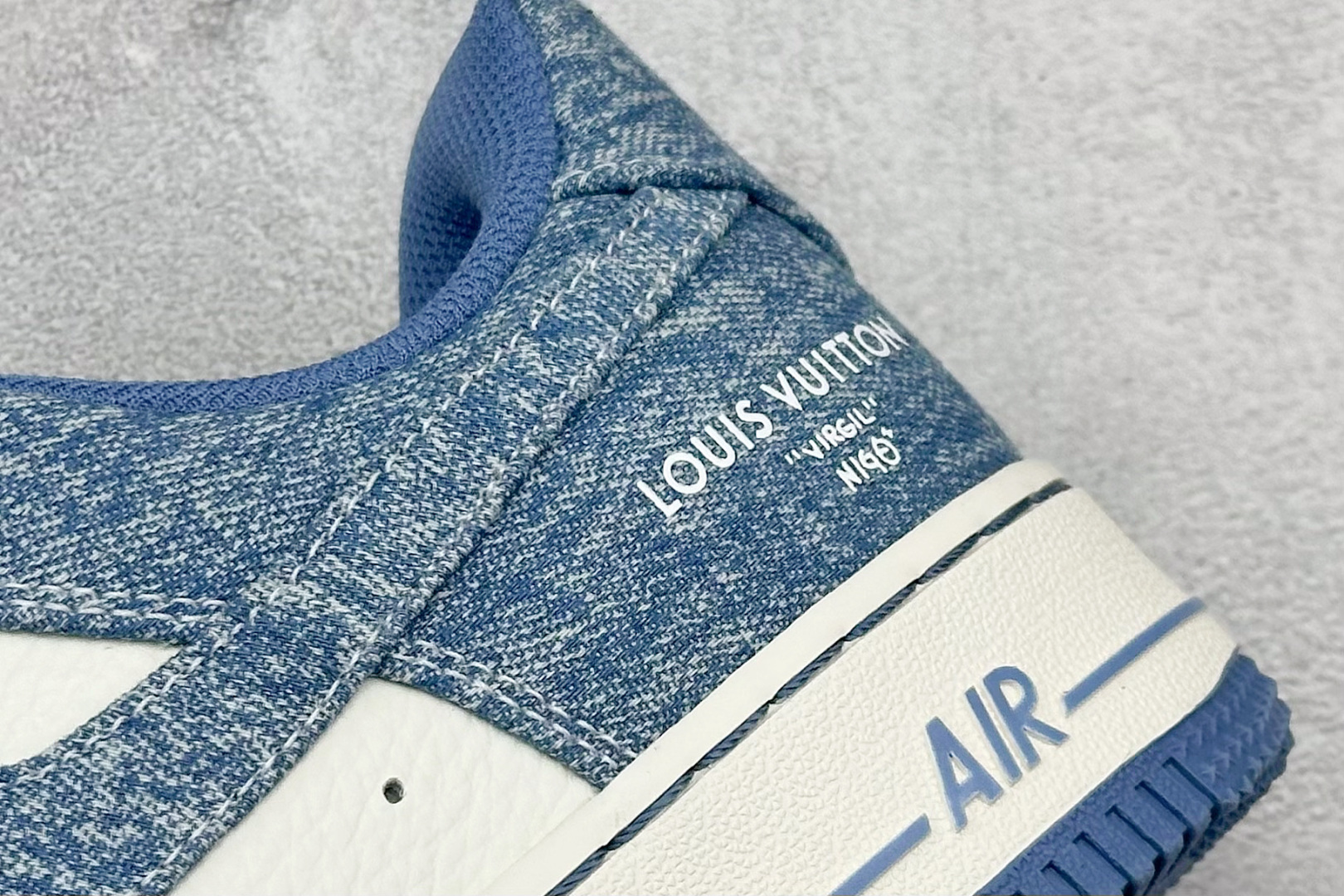 SC版Nike Air Force 1'07 Low LV联名 冰蓝牛仔 空军一号低帮休闲板鞋 LW9279-021