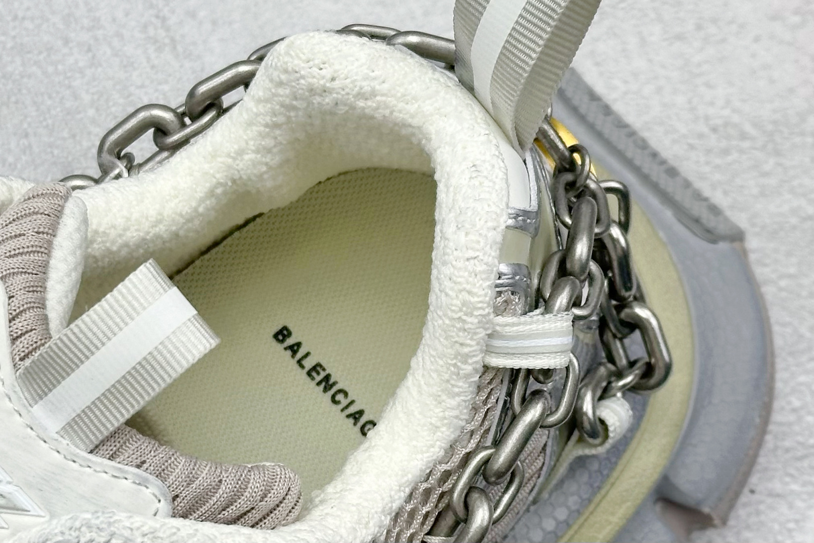 OK版Balenciaga 十代巴黎世家 3XL 灰银 童心锁 825622 W3XPL 9182