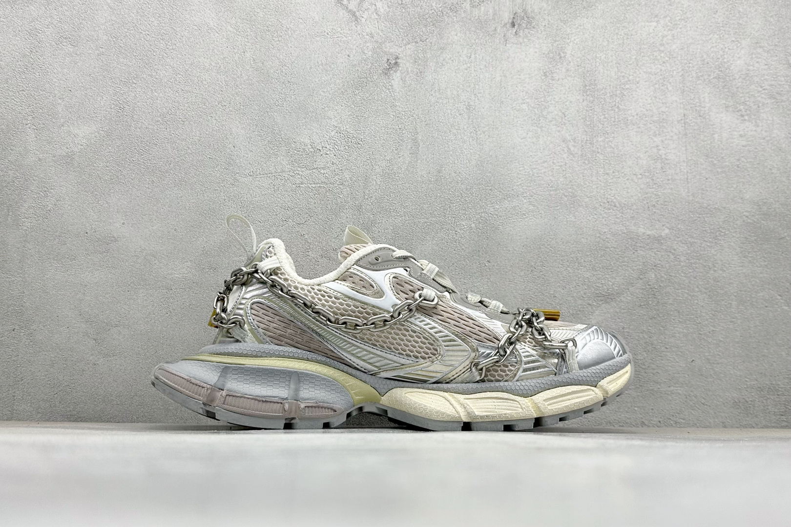 OK版Balenciaga 十代巴黎世家 3XL 灰银 童心锁 825622 W3XPL 9182