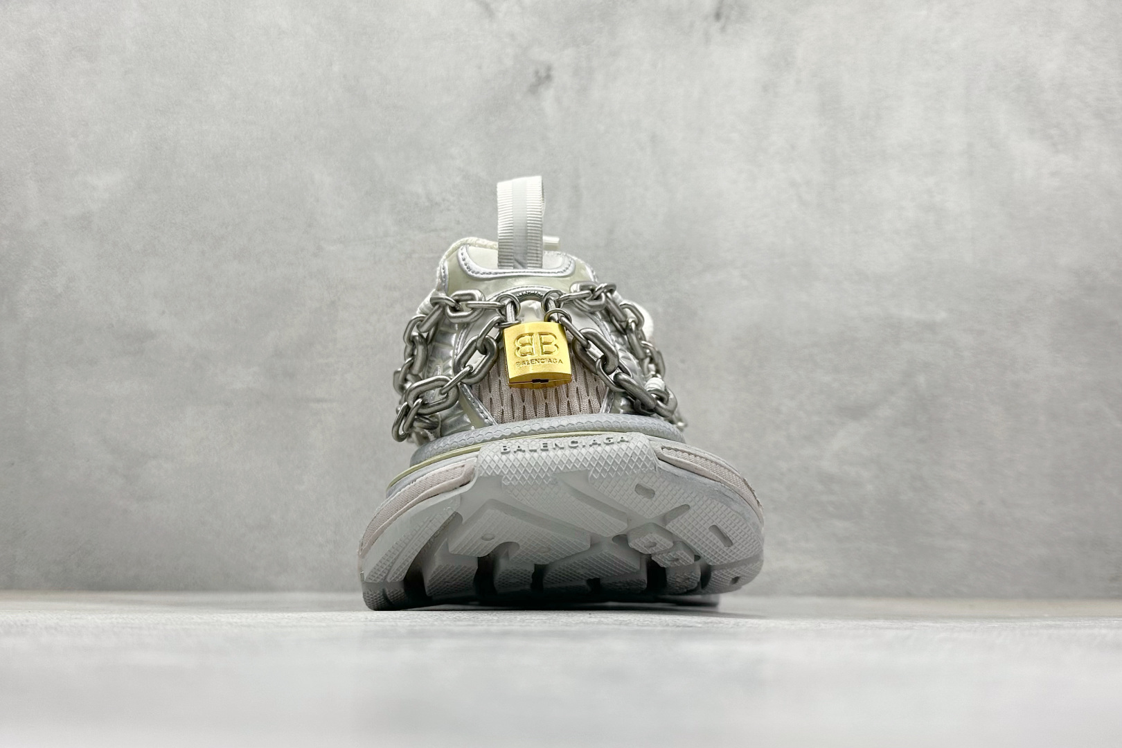 OK版Balenciaga 十代巴黎世家 3XL 灰银 童心锁 825622 W3XPL 9182