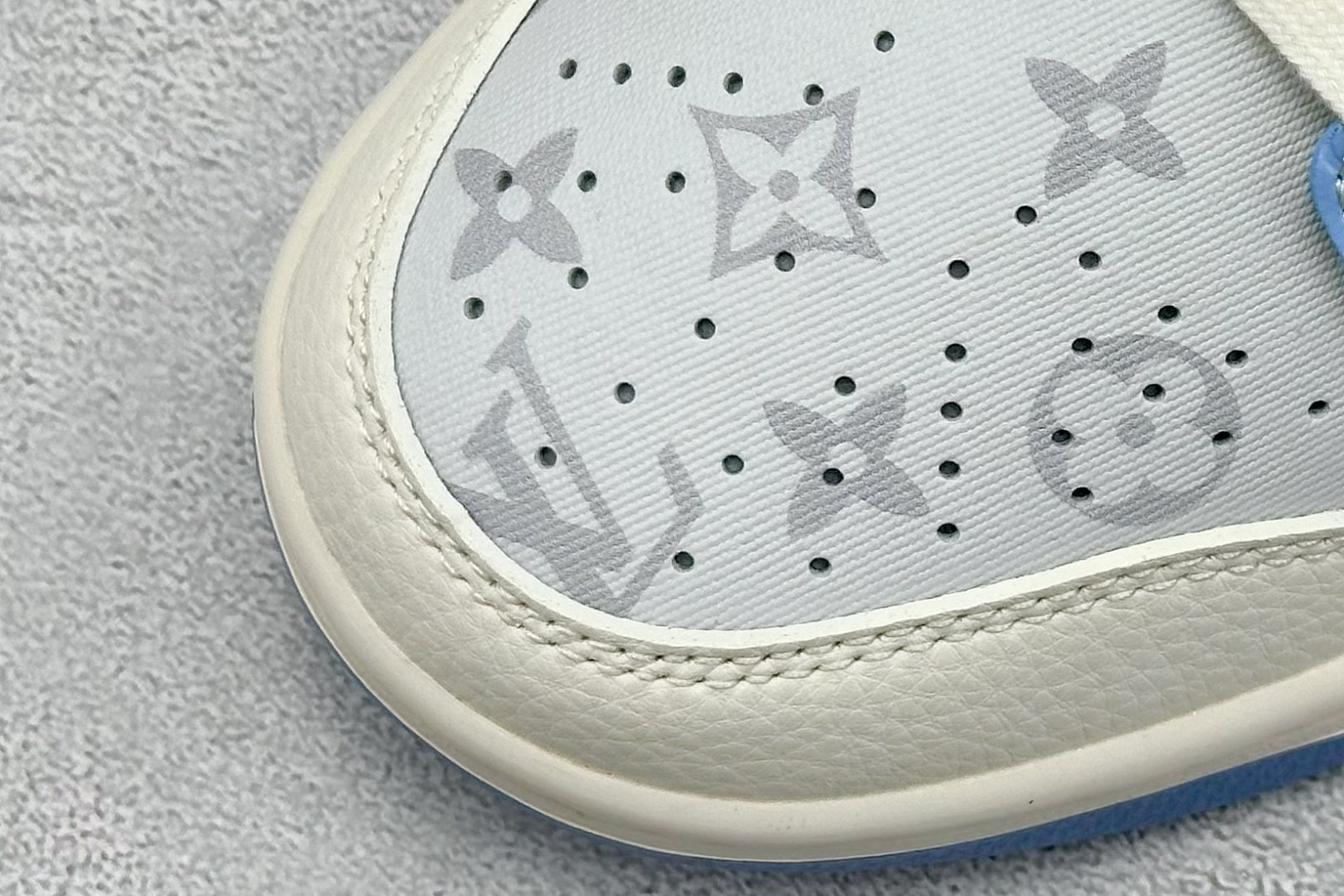 Nike SB Dunk Low “lv联名——白蓝灰”高端定制 低帮休闲板鞋 HS2506-219