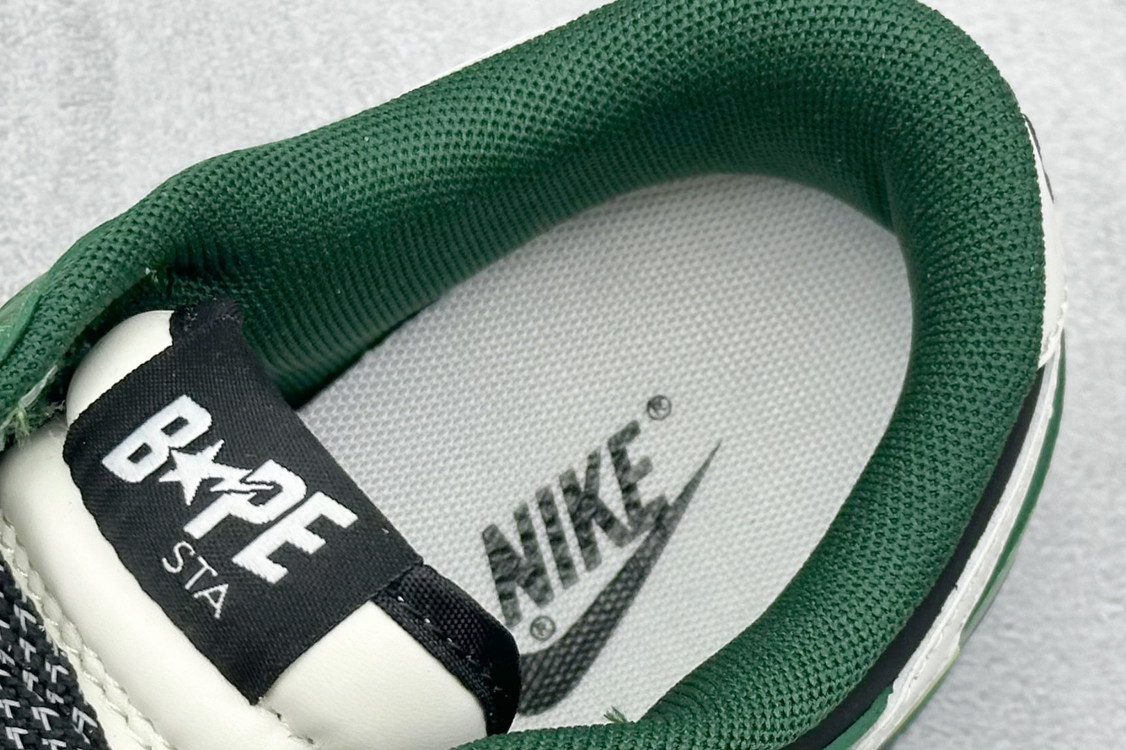 Nike SB Dunk Low Bape联名 米黑绿双勾 低帮休闲板鞋 QW5836-015