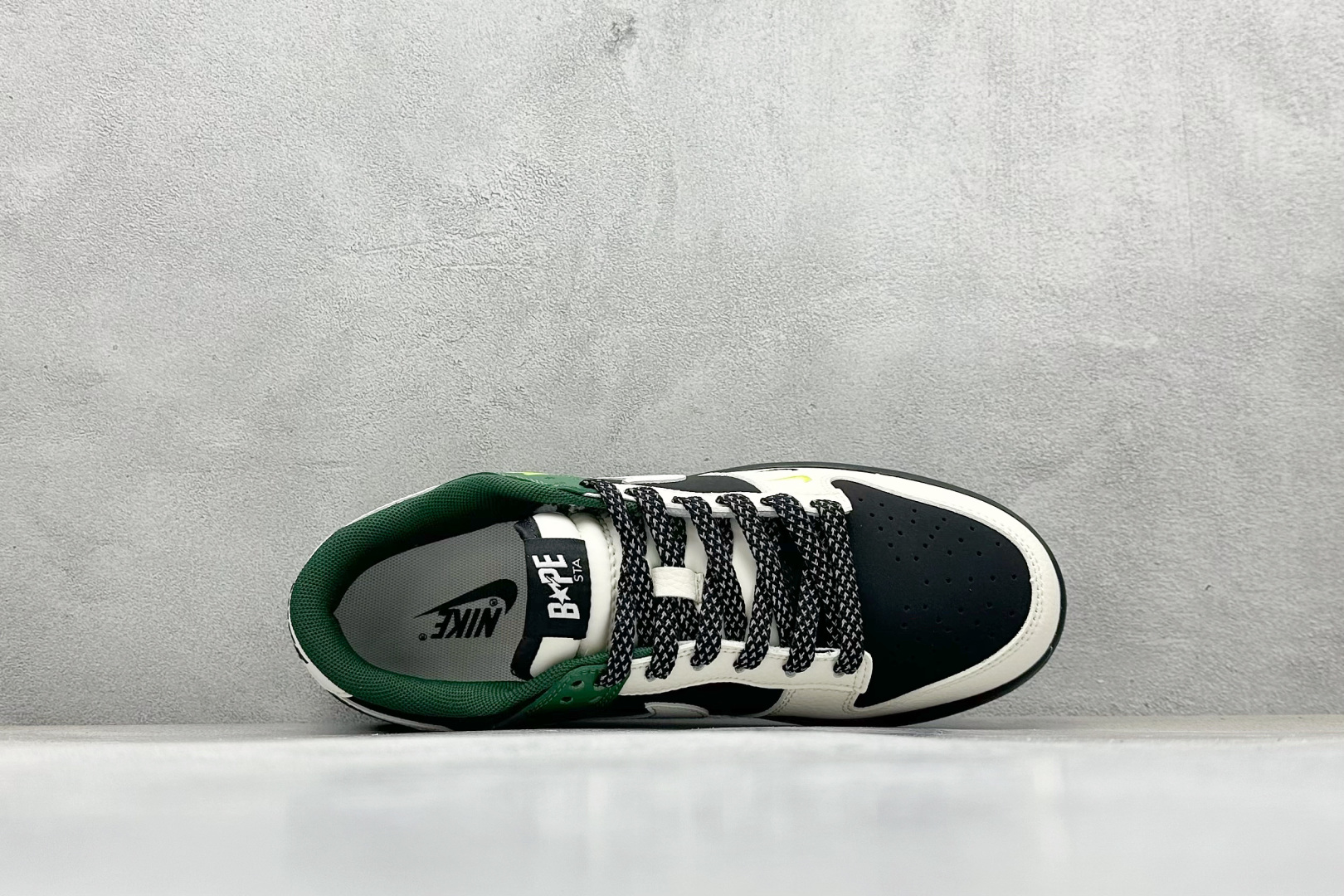 Nike SB Dunk Low Bape联名 米黑绿双勾 低帮休闲板鞋 QW5836-015