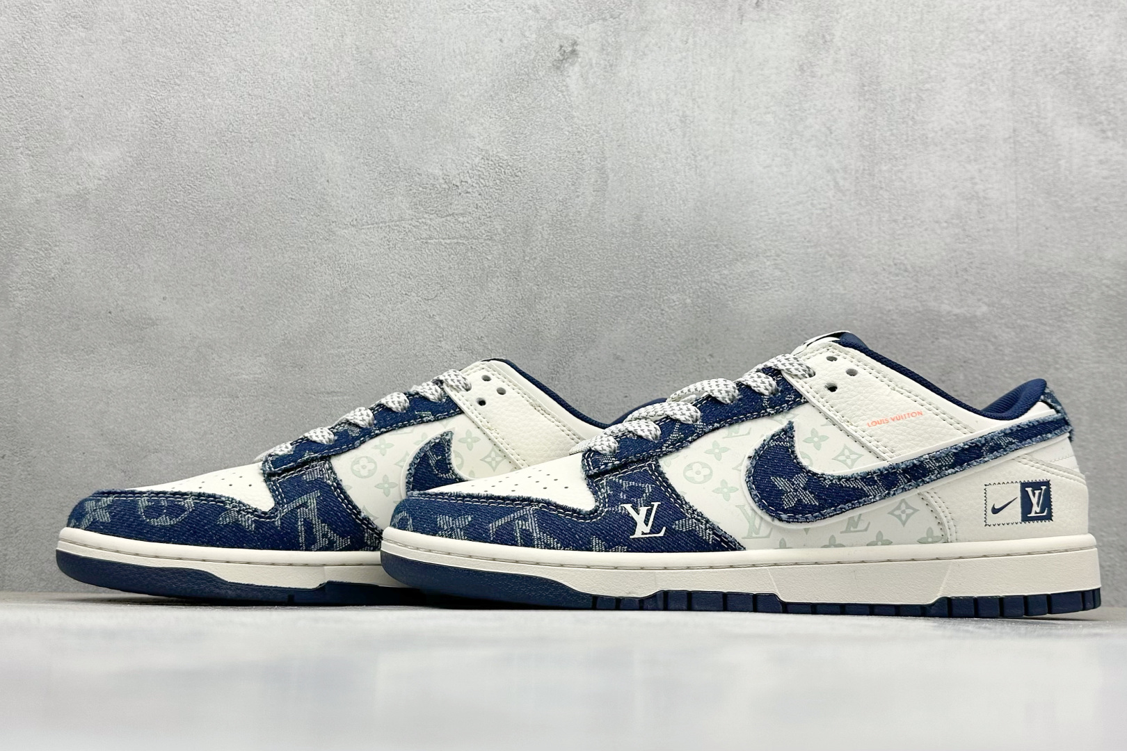 XC版Nike SB Dunk Low LV联名 米蓝布小勾 低帮休闲板鞋 YX5066-386