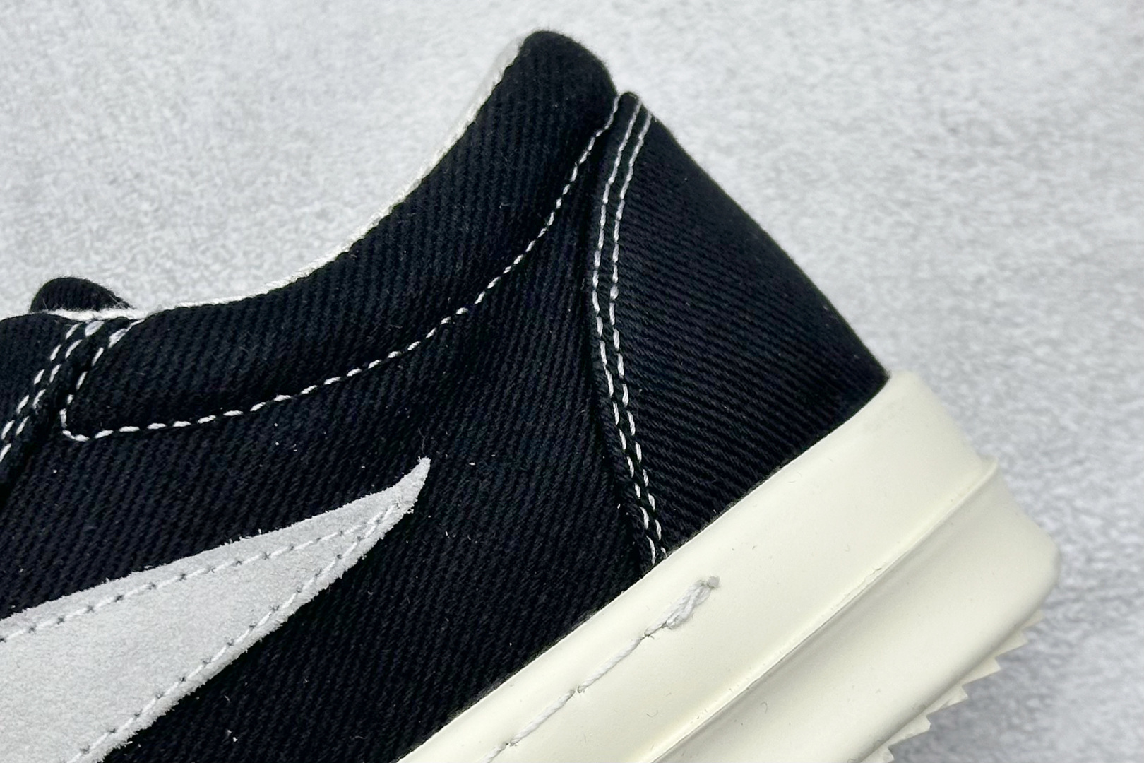 OK版Rick Owens Drkshdw 瑞克·欧文斯低帮牛仔布时尚运动板鞋