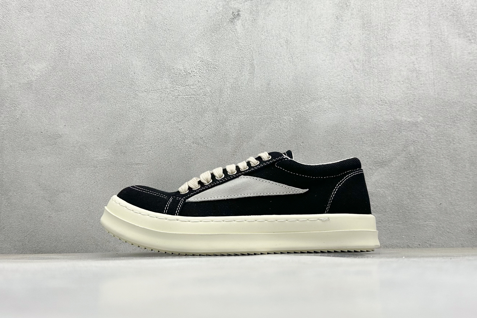 OK版Rick Owens Drkshdw 瑞克·欧文斯低帮牛仔布时尚运动板鞋