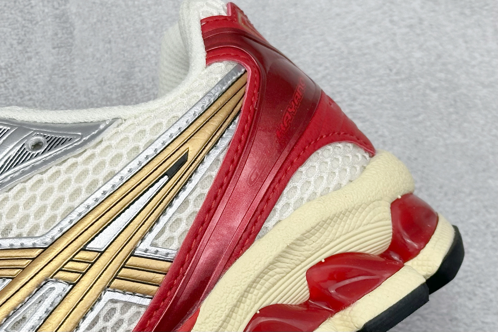 Asics Gel-Kayano 14 织物合成革 马拉松 潮流 复古 減震防滑耐磨 低帮 跑步鞋 白银红 1203A692-100