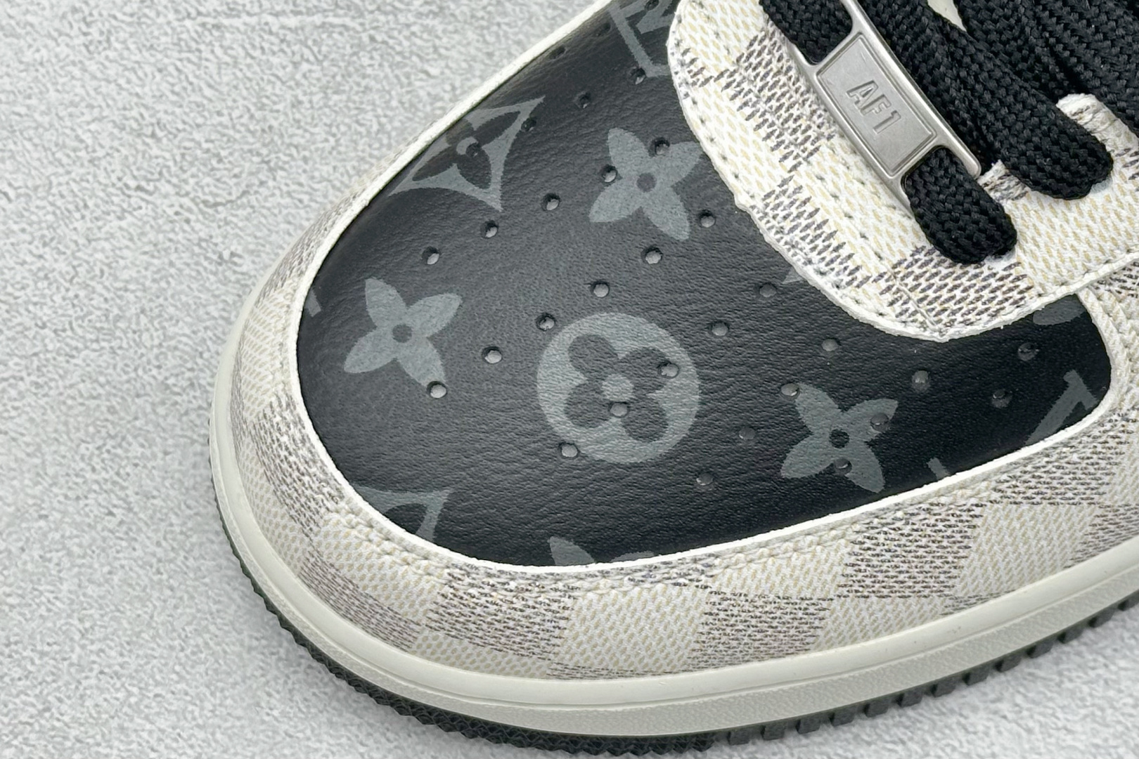 SC版Nike Air Force 1 Low 07 x Louis Vuitt格纹雾灰 SC0601-562