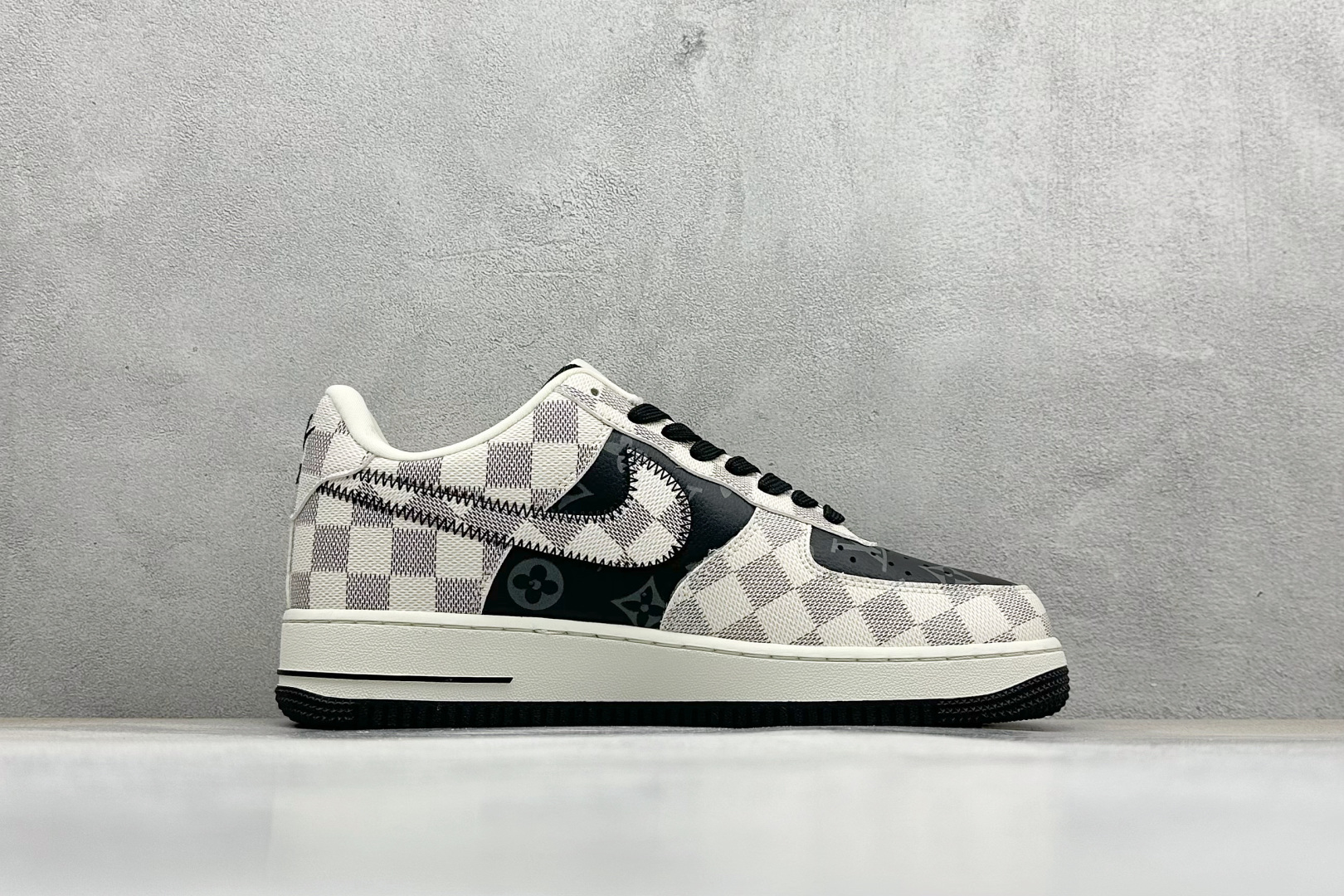 SC版Nike Air Force 1 Low 07 x Louis Vuitt格纹雾灰 SC0601-562