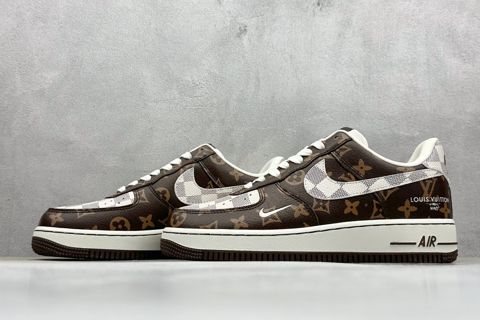 SC版Nike Air Force 1'07 Low LV联名 经典咖啡棕 空军一号低帮休闲板鞋 SC0601-558