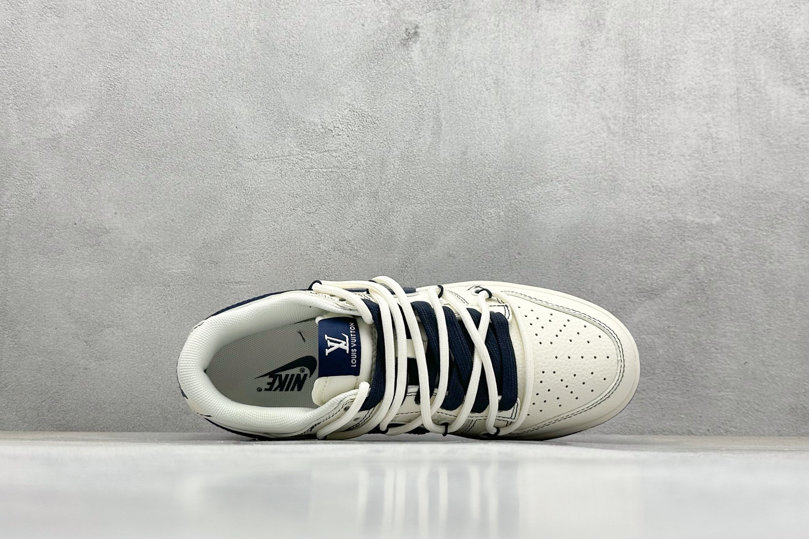 XC版Nike SB Dunk Low LV联名 海军蓝抽绳 低帮休闲板鞋 YX5066-370