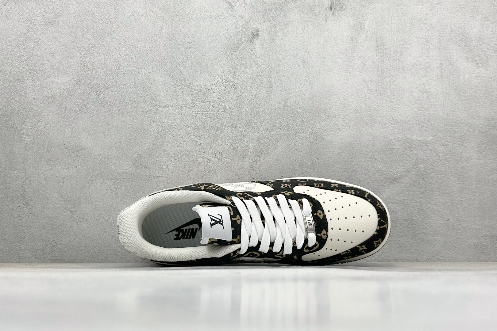 SC版Nike Air Force 1'07 Low LV联名 黑金织布 空军一号低帮休闲板鞋 BZ6880-104