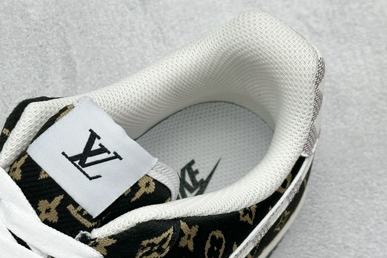 SC版Nike Air Force 1'07 Low LV联名 黑金织布 空军一号低帮休闲板鞋 BZ6880-104