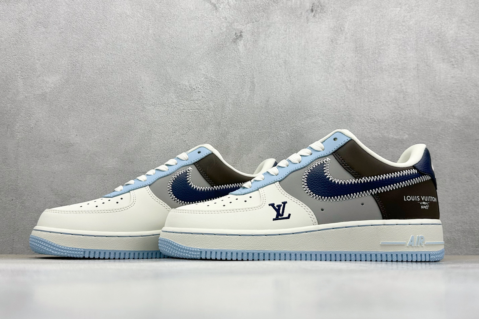 SC版Nike Air Force 1'07 Low LV联名 彩色拼接 空军一号低帮休闲板鞋 SC0601-560
