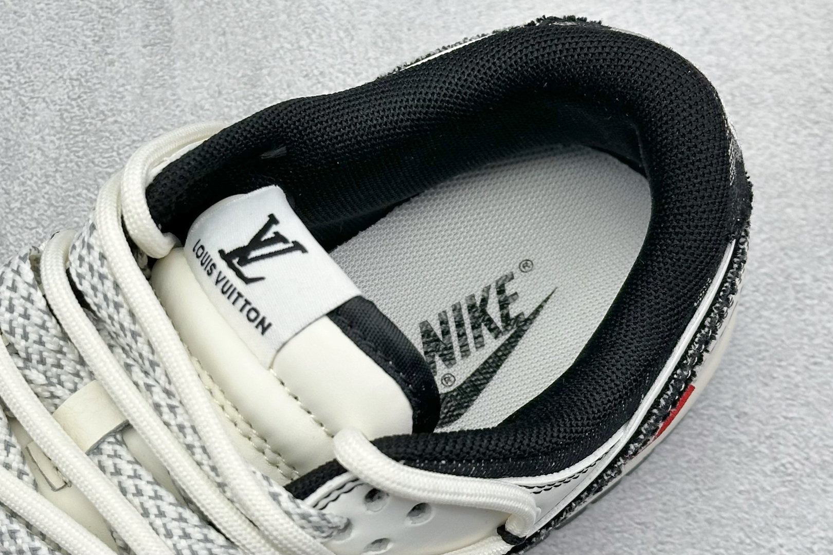 XC版Nike SB Dunk Low LV联名 黑帆布抽绳 低帮休闲板鞋 YX5066-380