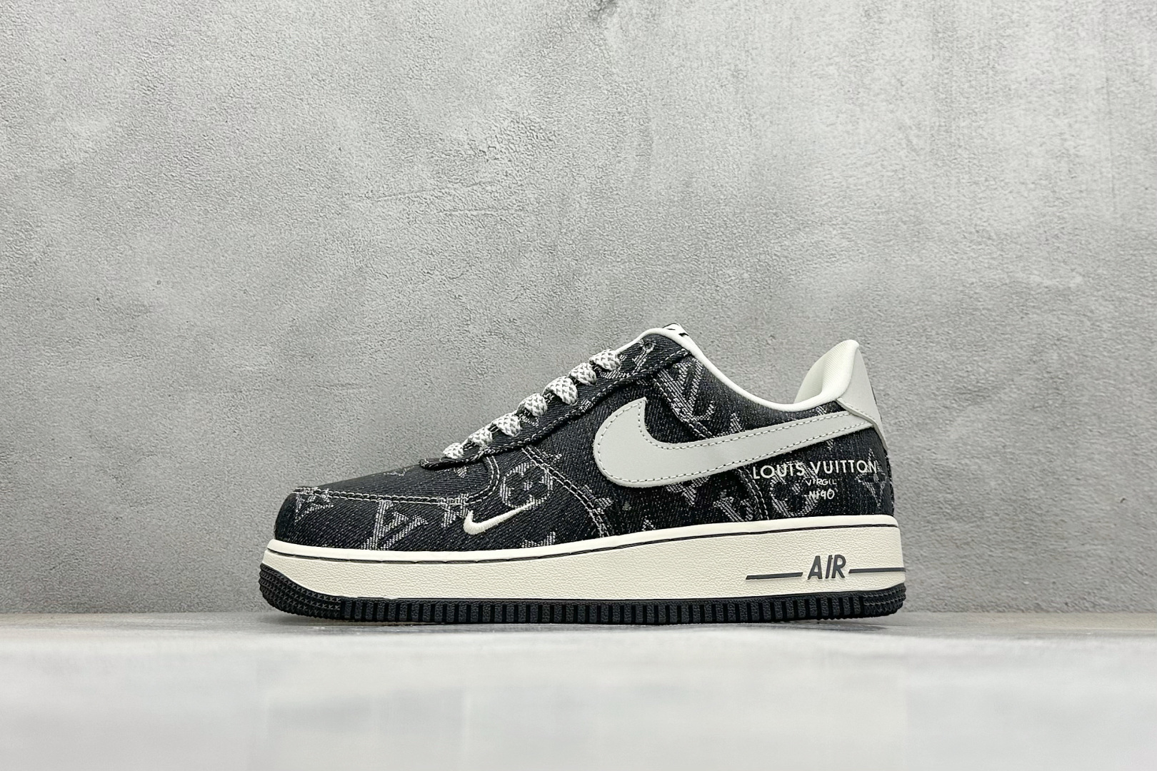 260 SC版Nike Air Force 1'07 Low LV联名 黑牛仔 空军一号低帮休闲板鞋  ZD1988-003