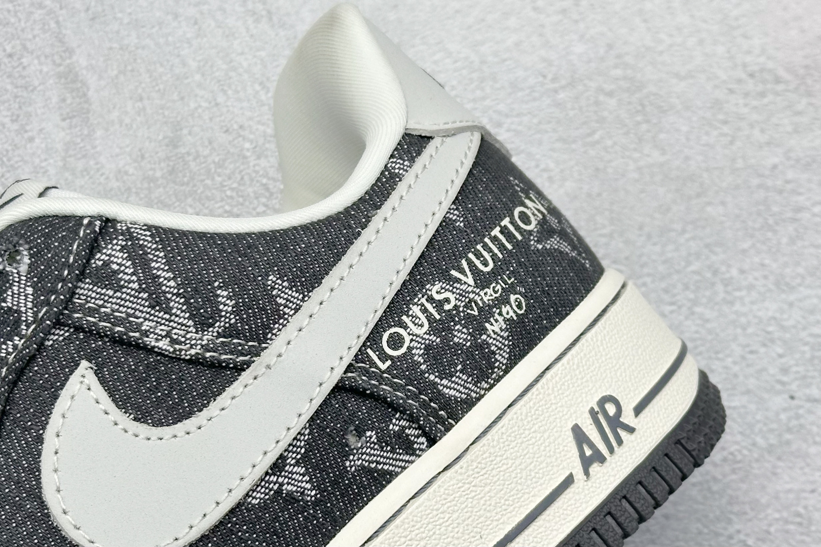 260 SC版Nike Air Force 1'07 Low LV联名 黑牛仔 空军一号低帮休闲板鞋  ZD1988-003