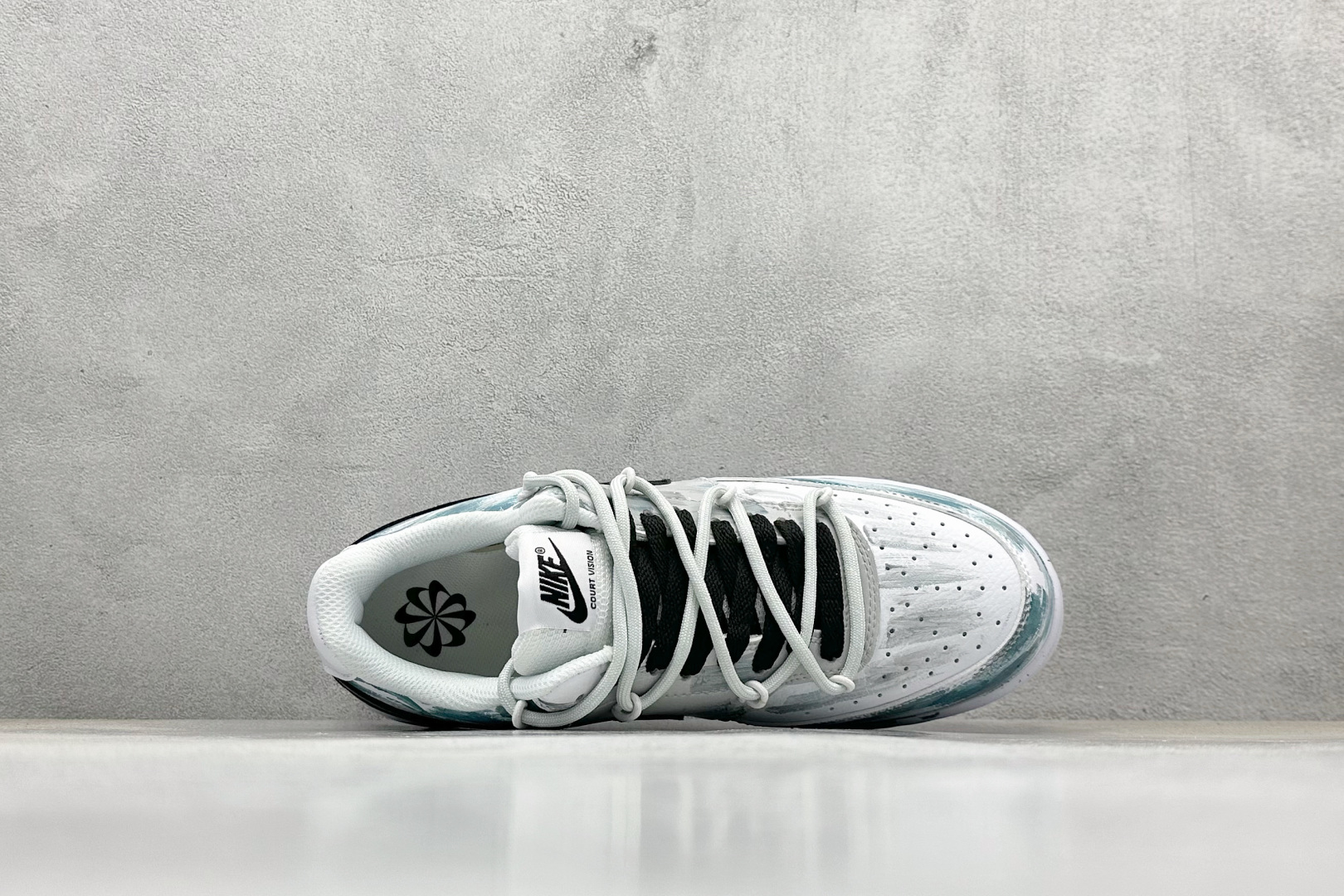 260 Nike Court VisiLow 绑带手绘涂鸦 休闲运动板鞋 低帮百搭透气休闲运动板鞋 DH2987-101