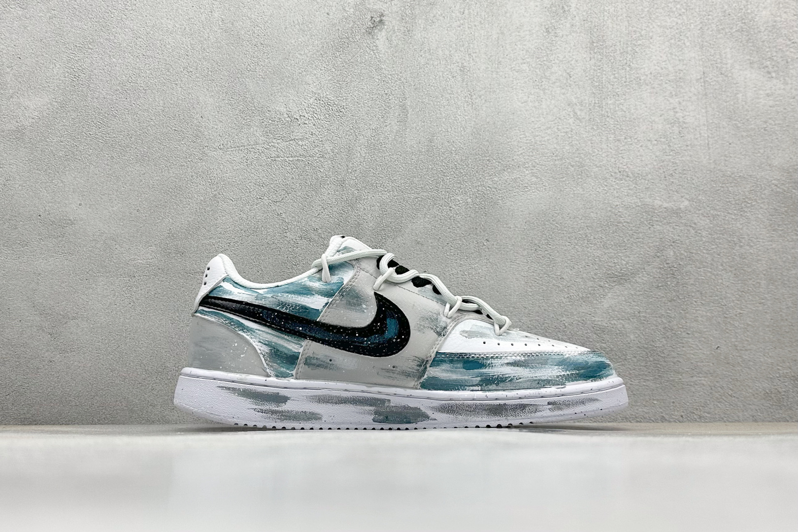 260 Nike Court VisiLow 绑带手绘涂鸦 休闲运动板鞋 低帮百搭透气休闲运动板鞋 DH2987-101