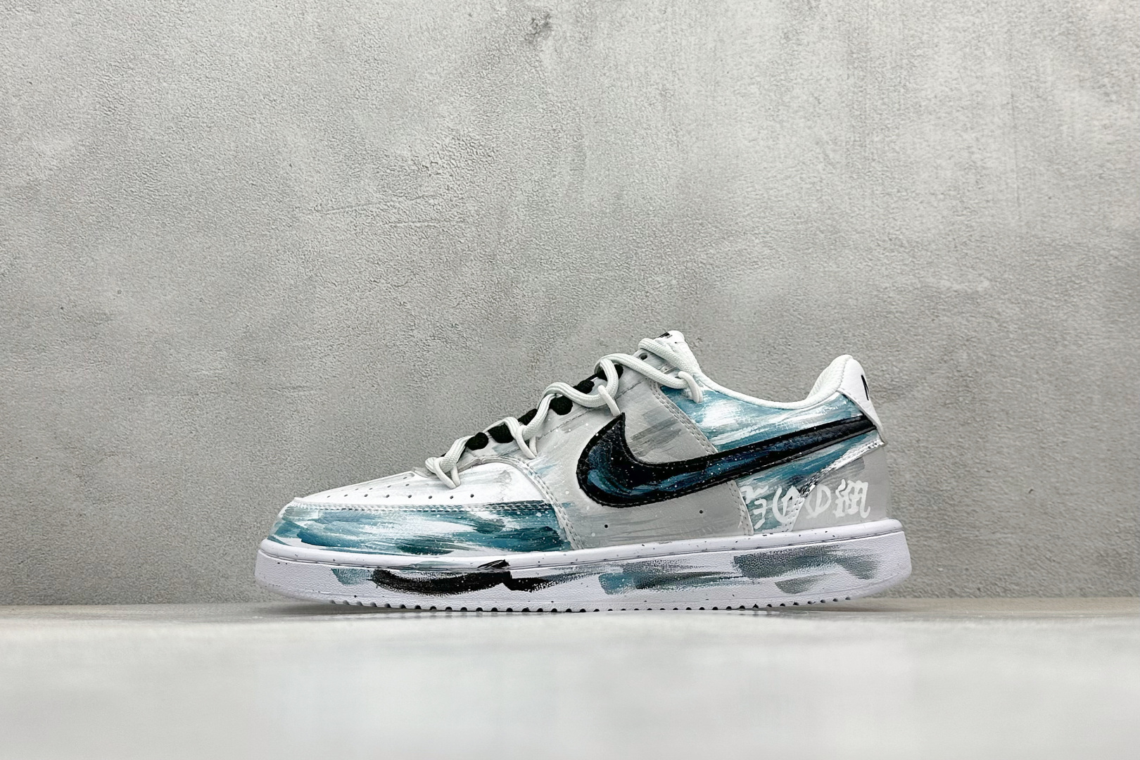 260 Nike Court VisiLow 绑带手绘涂鸦 休闲运动板鞋 低帮百搭透气休闲运动板鞋 DH2987-101