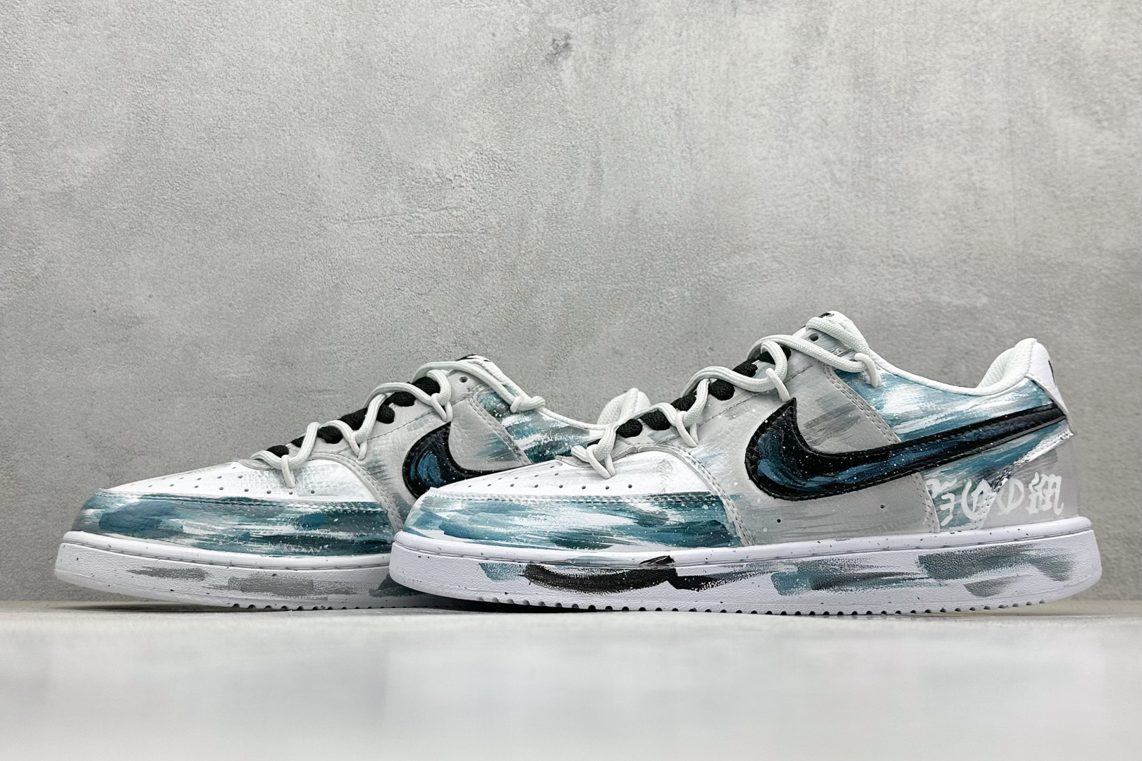 260 Nike Court VisiLow 绑带手绘涂鸦 休闲运动板鞋 低帮百搭透气休闲运动板鞋 DH2987-101