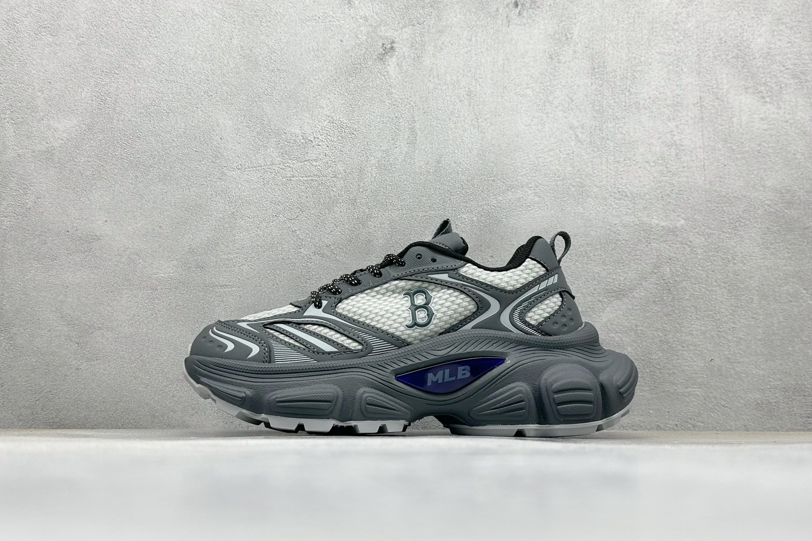 190 NY版MLB Chunky Runner Basic 老爹鞋系列低帮轻量增高厚底百搭休闲运动慢跑鞋
