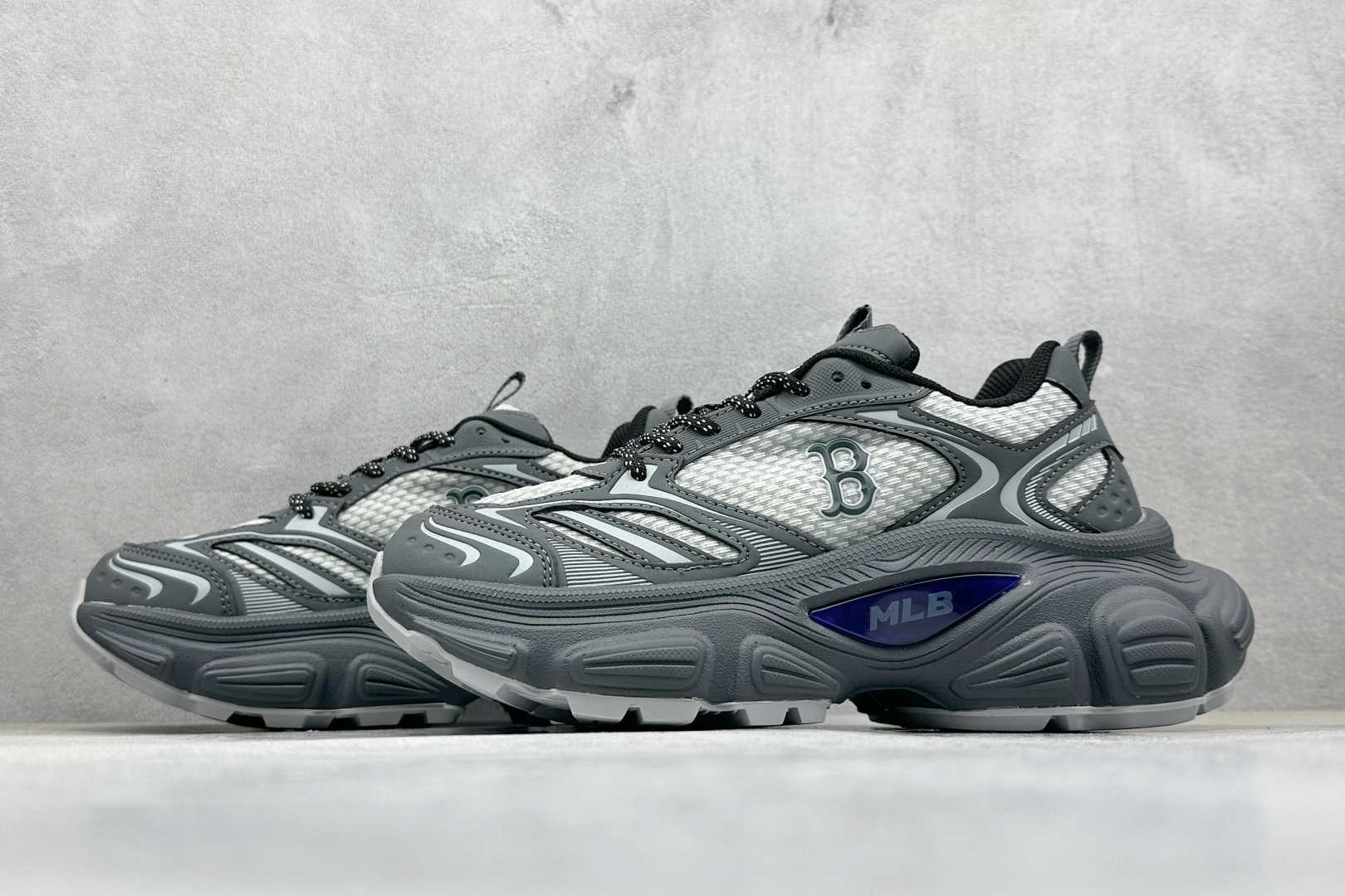 190 NY版MLB Chunky Runner Basic 老爹鞋系列低帮轻量增高厚底百搭休闲运动慢跑鞋