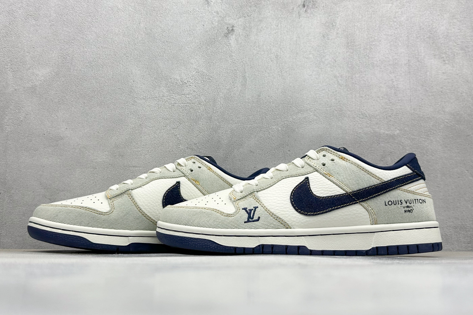 280 SC版Nike SB Dunk Low LV联名 青蓝牛仔 高端定制 低帮休闲板鞋  SC0601-450
